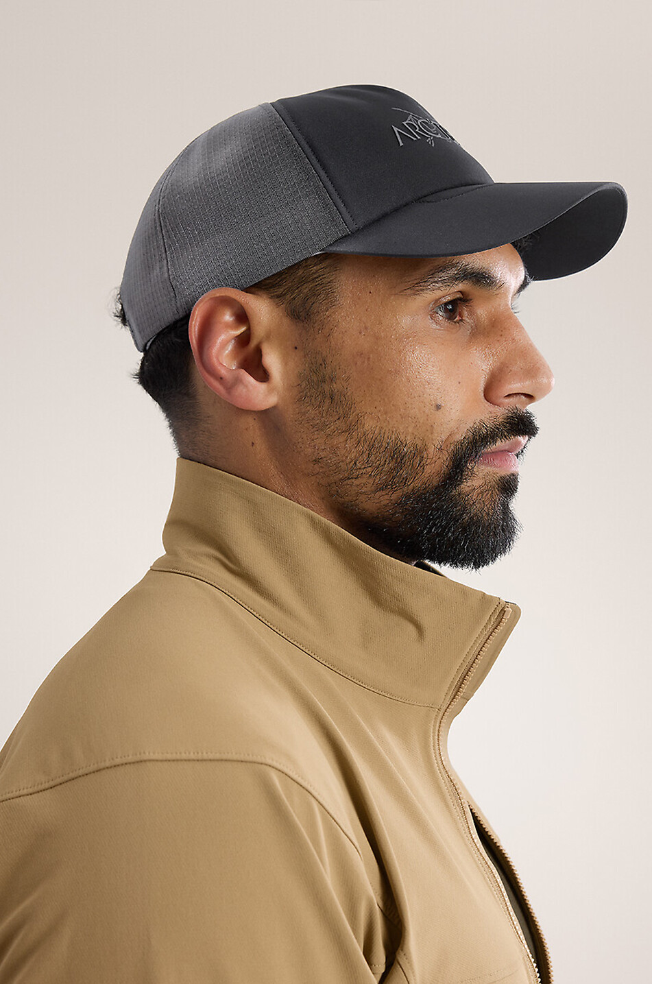 ARC'TERYX Bird Word mesh back trucker cap Men BLACK 4