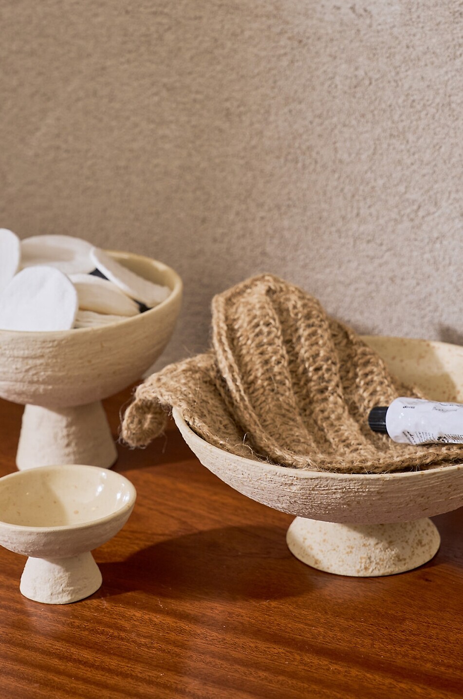 URBAN NATURE CULTURE AMSTERDAM Lav recycled ceramic bowl Home WHITE 2