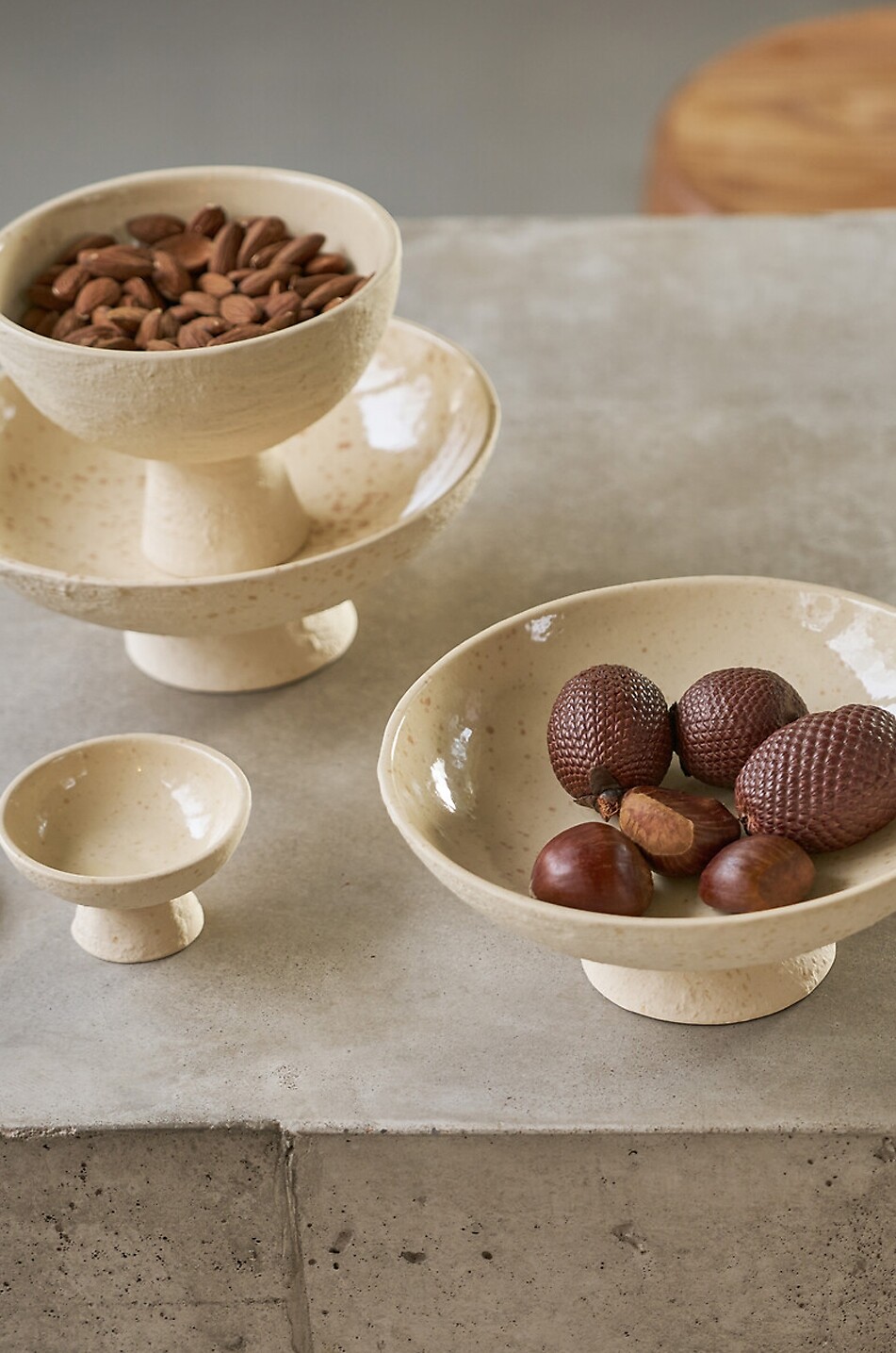 URBAN NATURE CULTURE AMSTERDAM Lav recycled ceramic bowl Home WHITE 3
