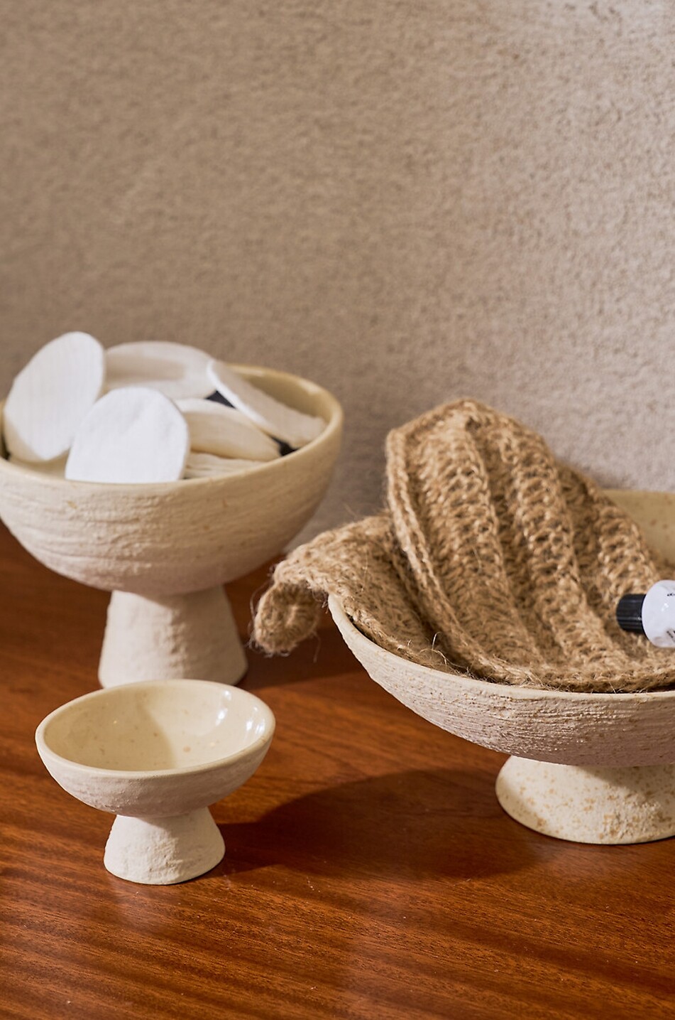 URBAN NATURE CULTURE AMSTERDAM Flad recycled ceramic bowl Ø20 Home WHITE 2