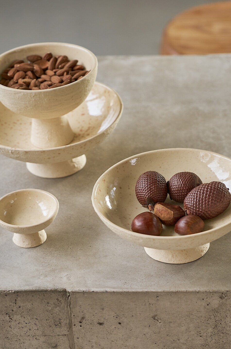 URBAN NATURE CULTURE AMSTERDAM Flad recycled ceramic bowl Ø20 Home WHITE 3