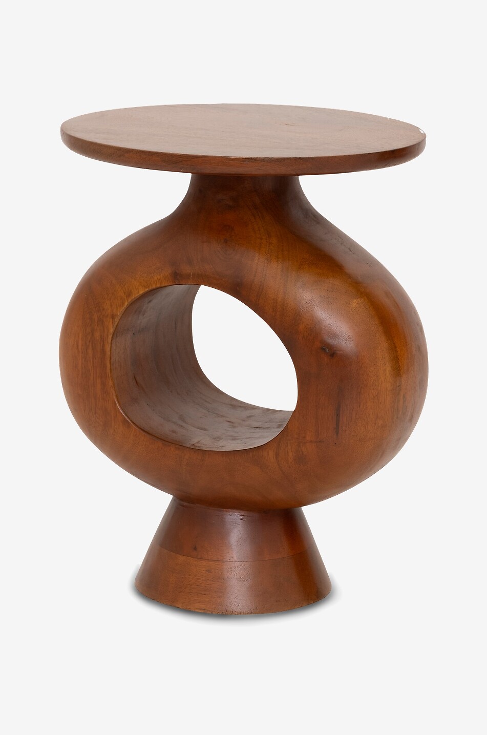 URBAN NATURE CULTURE AMSTERDAM Farren round mango wood side table Home BROWN 2