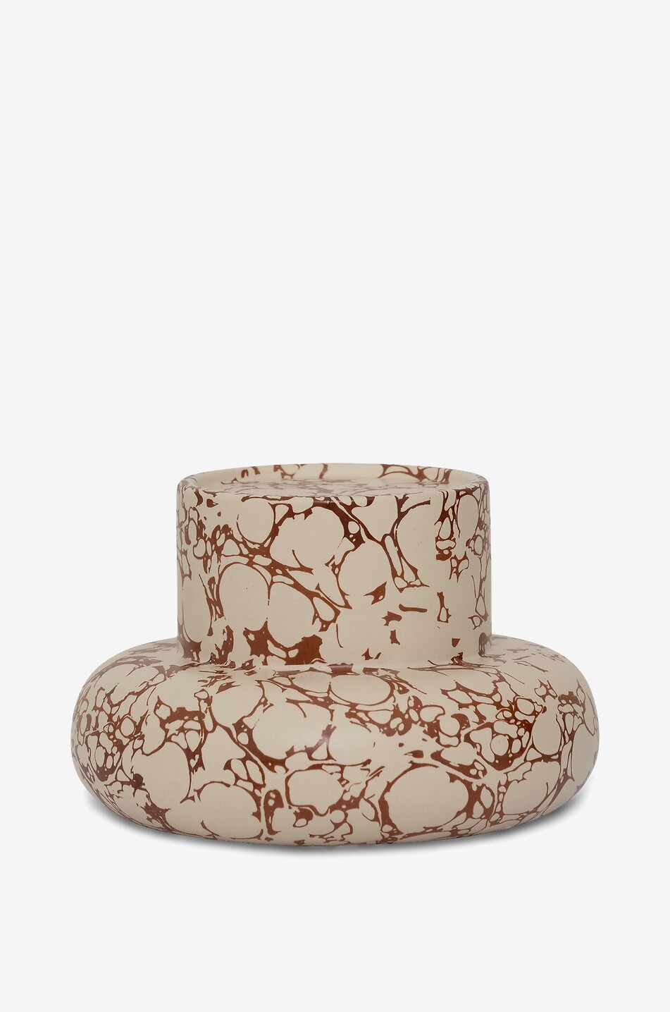 Kerzenhalter aus recycelter Keramik Mukava