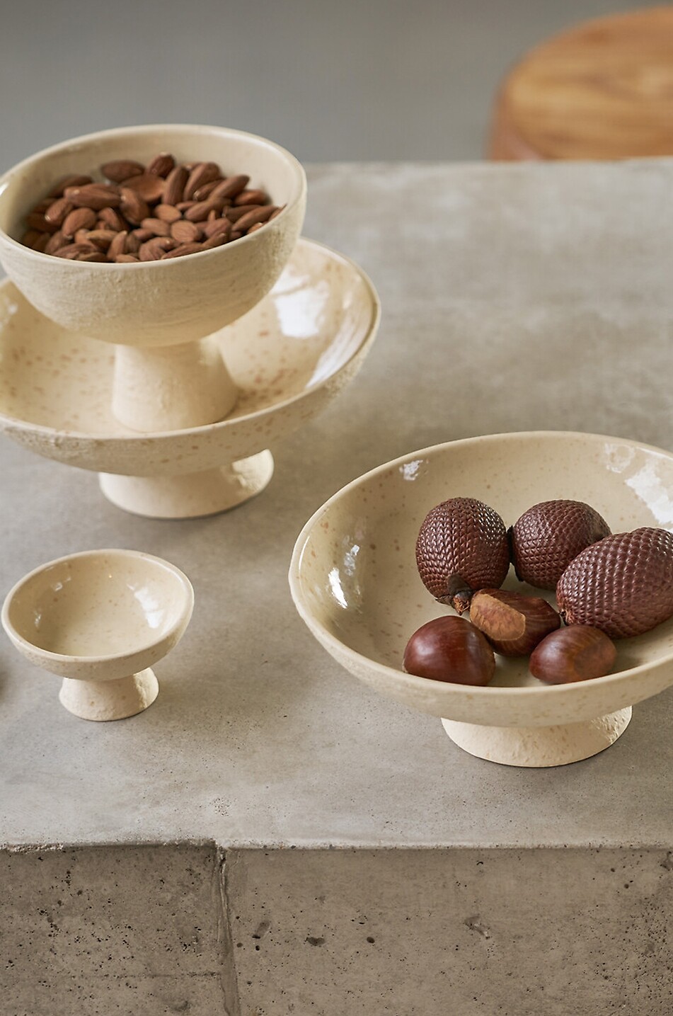 URBAN NATURE CULTURE AMSTERDAM Bolle recycled ceramic bowl Home WHITE 3