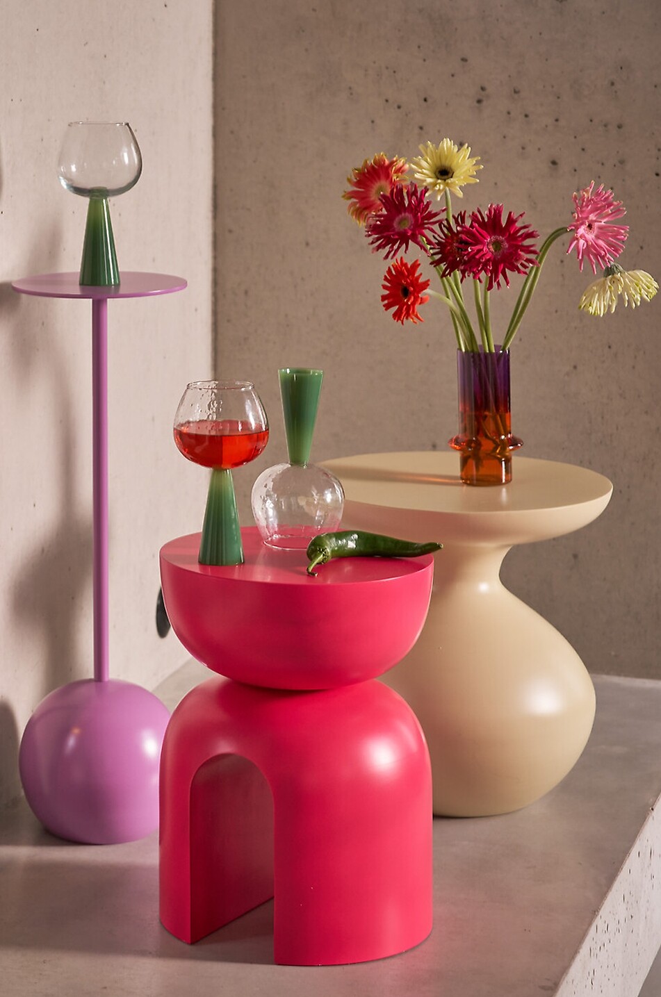 URBAN NATURE CULTURE AMSTERDAM Set of two Spritz glass cocktail glasses Home MULTI COLOURED 2