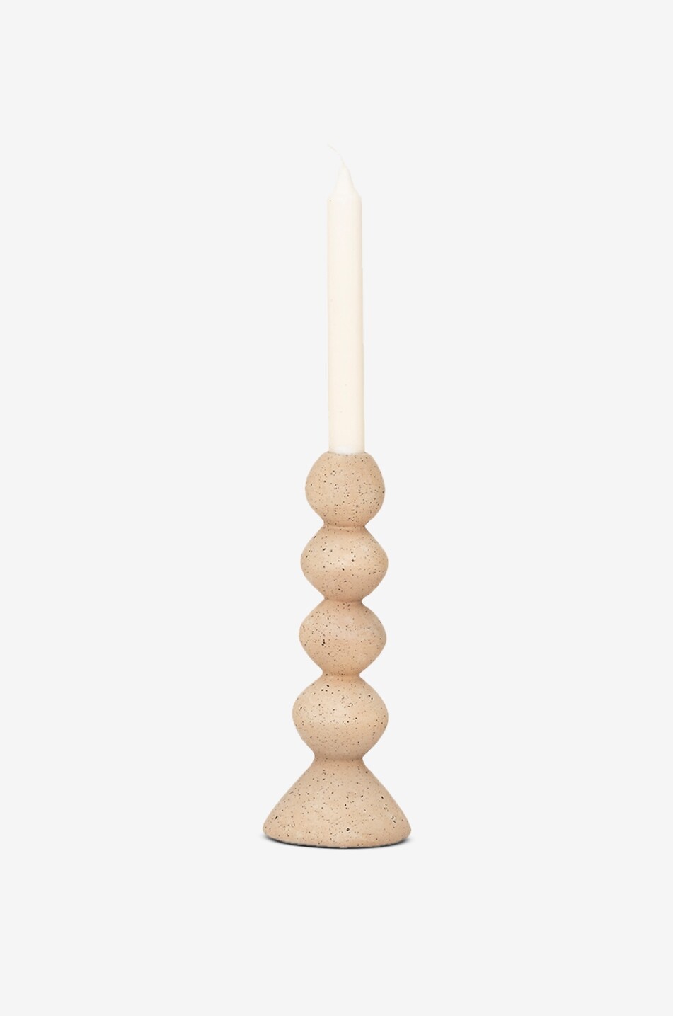 URBAN NATURE CULTURE AMSTERDAM Anneli ecomix candle holder - H25 Home BEIGE 2