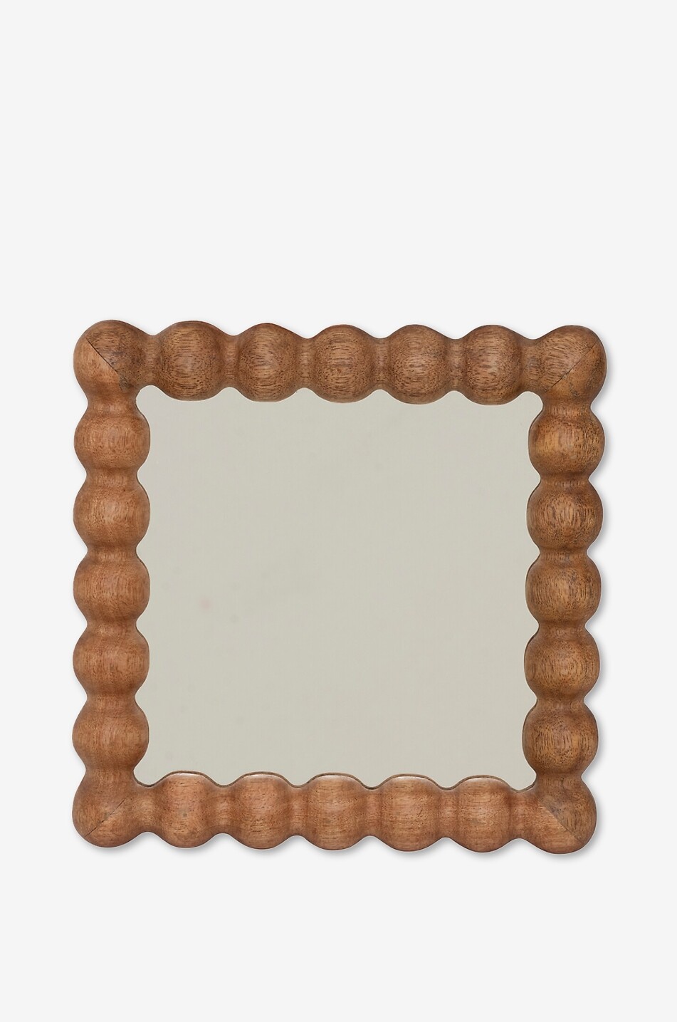 URBAN NATURE CULTURE AMSTERDAM Sot square mango wood mirror - H25 Home BROWN 1