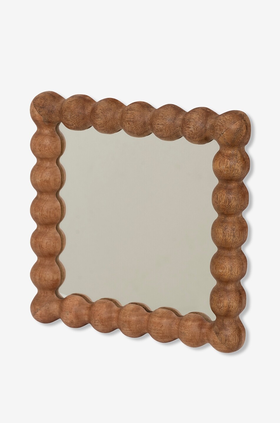 URBAN NATURE CULTURE AMSTERDAM Sot square mango wood mirror - H25 Home BROWN 2