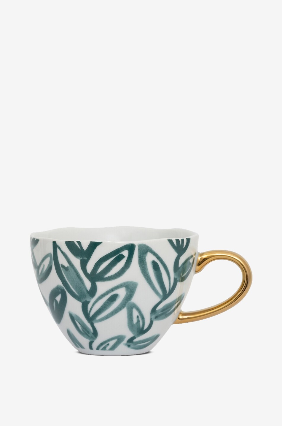 URBAN NATURE CULTURE AMSTERDAM Good Morning Leaves stoneware cappuccino cup Home MULTI COLOURED 1