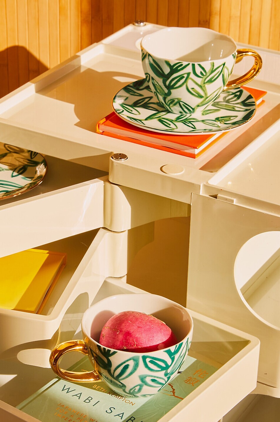 URBAN NATURE CULTURE AMSTERDAM Good Morning Leaves stoneware cappuccino cup Home MULTI COLOURED 3