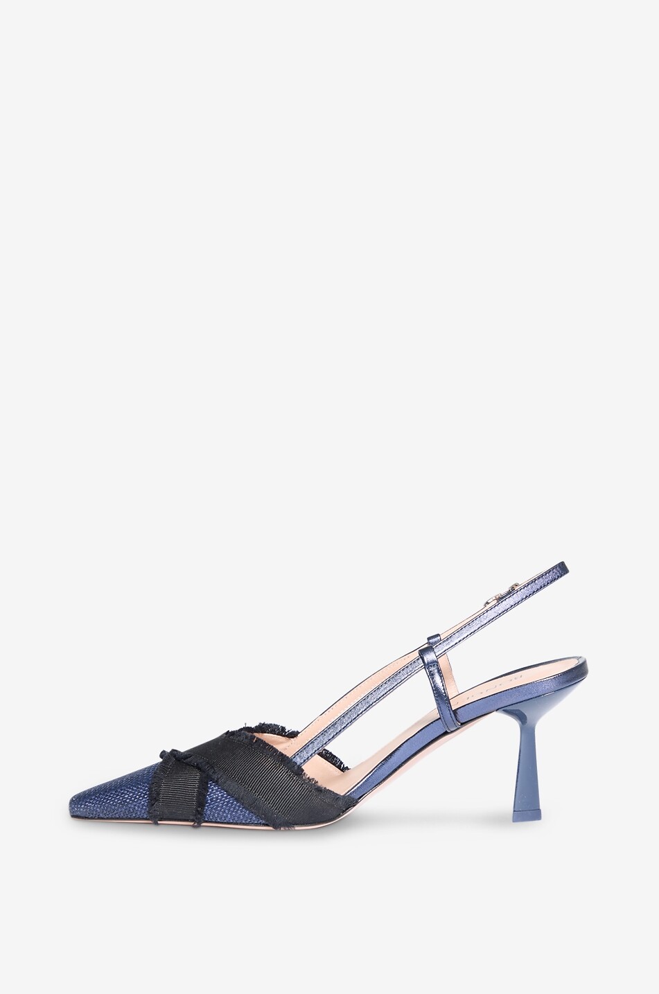 BONGENIE Leonias Farro 60 fabric slingback pumps Women DARK BLUE 3