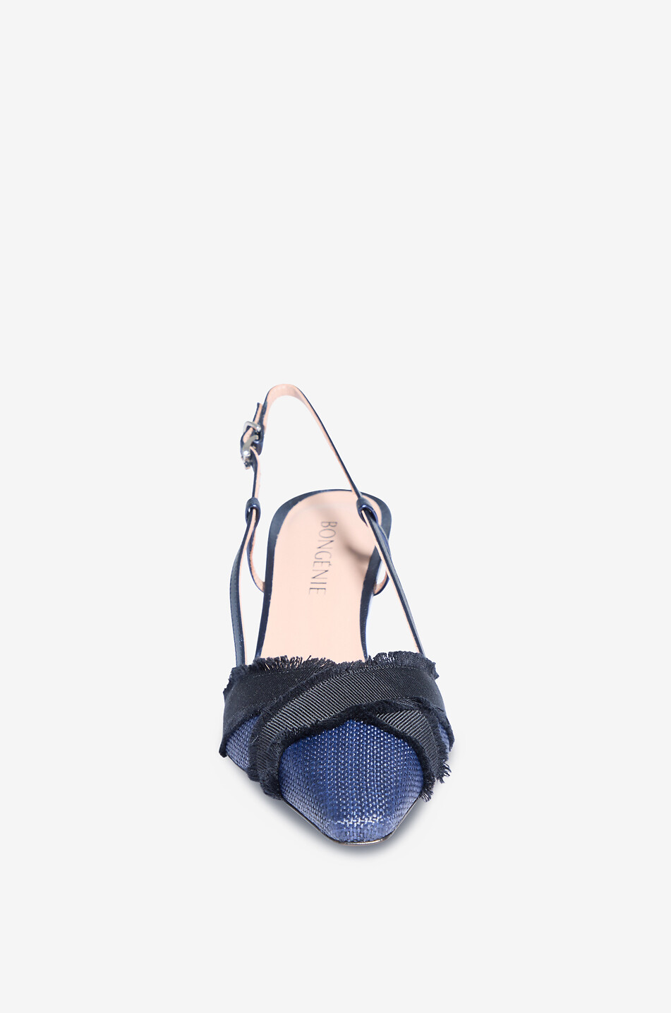 BONGENIE Leonias Farro 60 fabric slingback pumps Women DARK BLUE 2