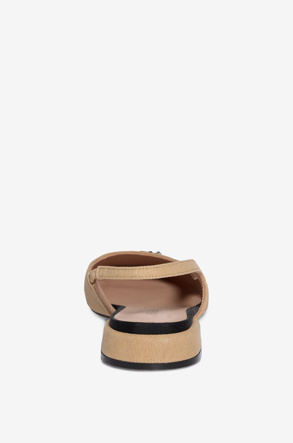 BONGÉNIE Ballerines à bout rond en toile à franges Newila Femme BEIGE 4