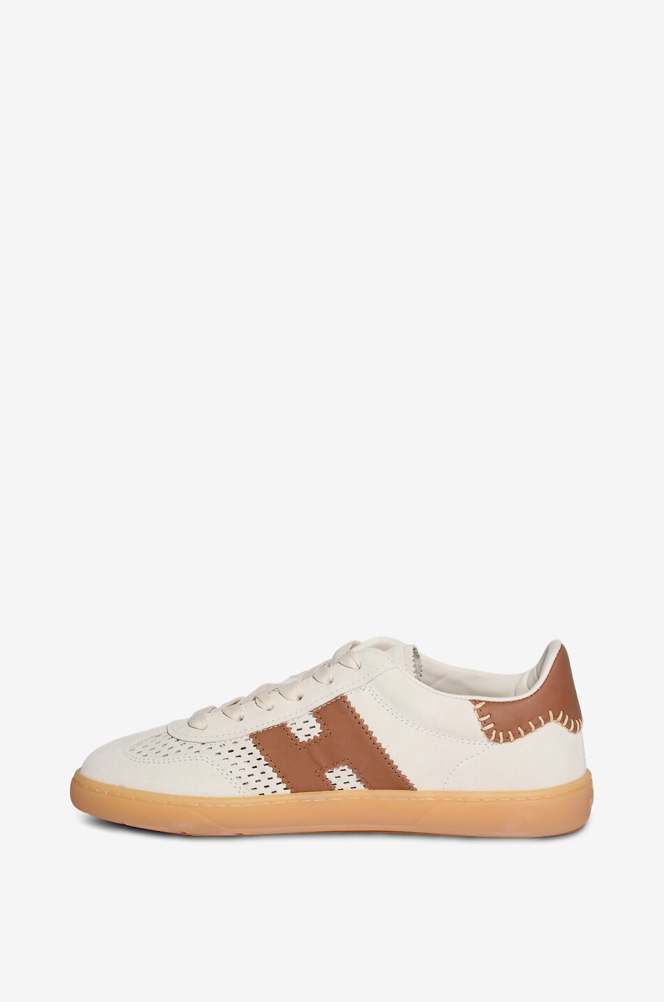 HOGAN Hogan Cool low-top perforated leather sneakers Women EGGSHELL 3