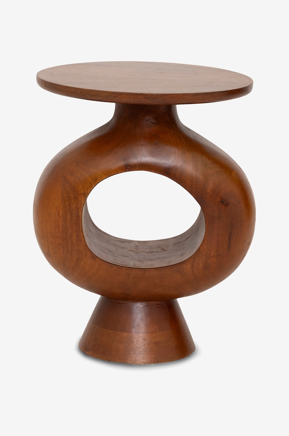 URBAN NATURE CULTURE AMSTERDAM Farren round mango wood side table Home BROWN 1