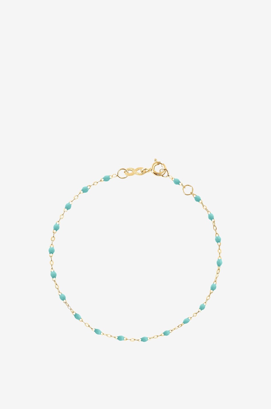 GIGI CLOZEAU Armband aus Gelbgold und Harz Classique Gigi - Vert d'Eau - 17cm Damen MITTELGRÜN 1