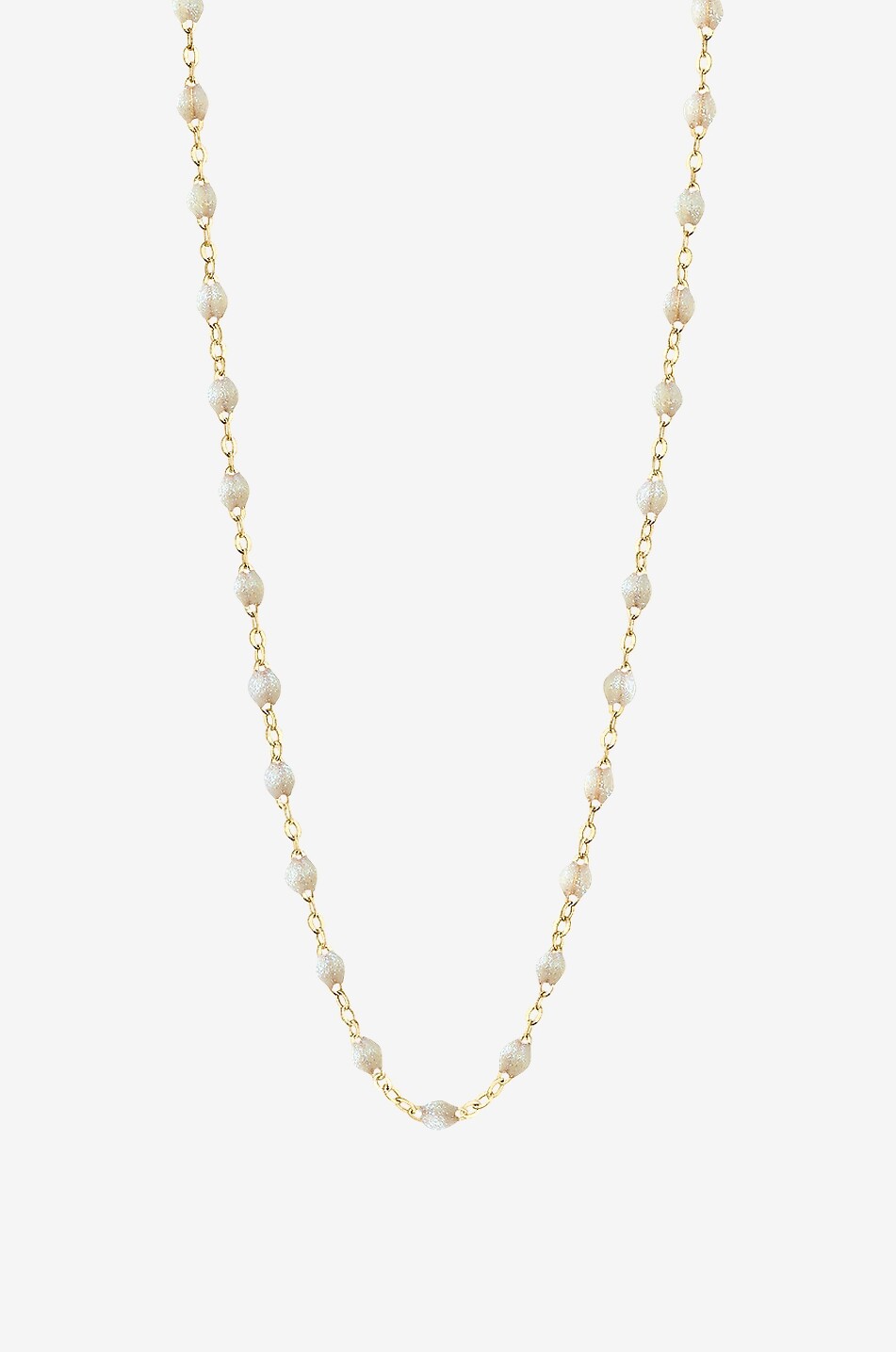 Collier en or jaune et résine Classique Gigi - Opale - 42 cm