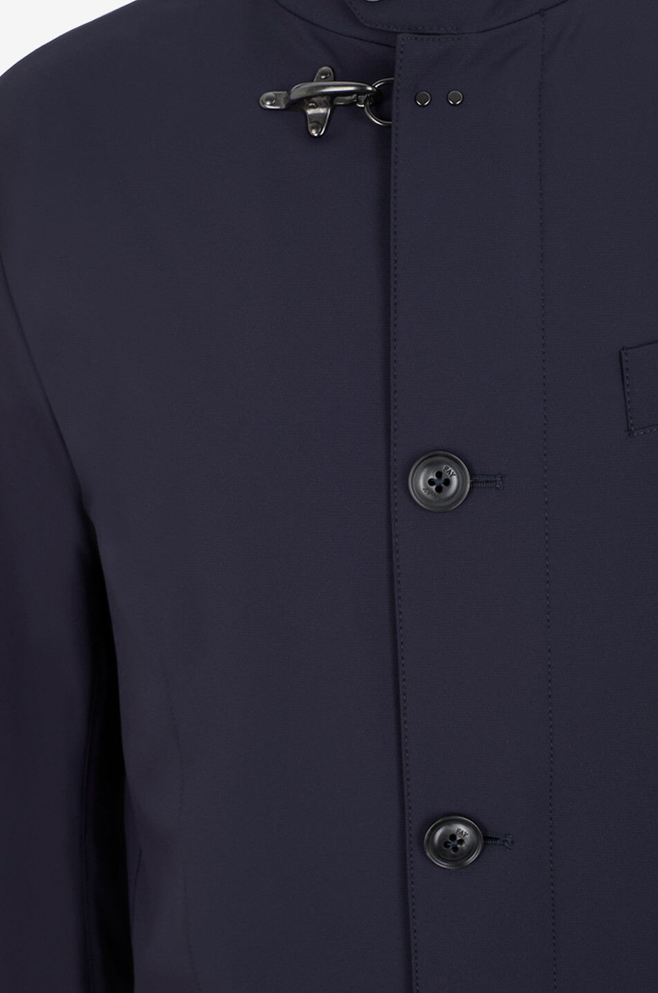 FAY Cropped lightweight jacket with stand collar Men DARK BLUE 3