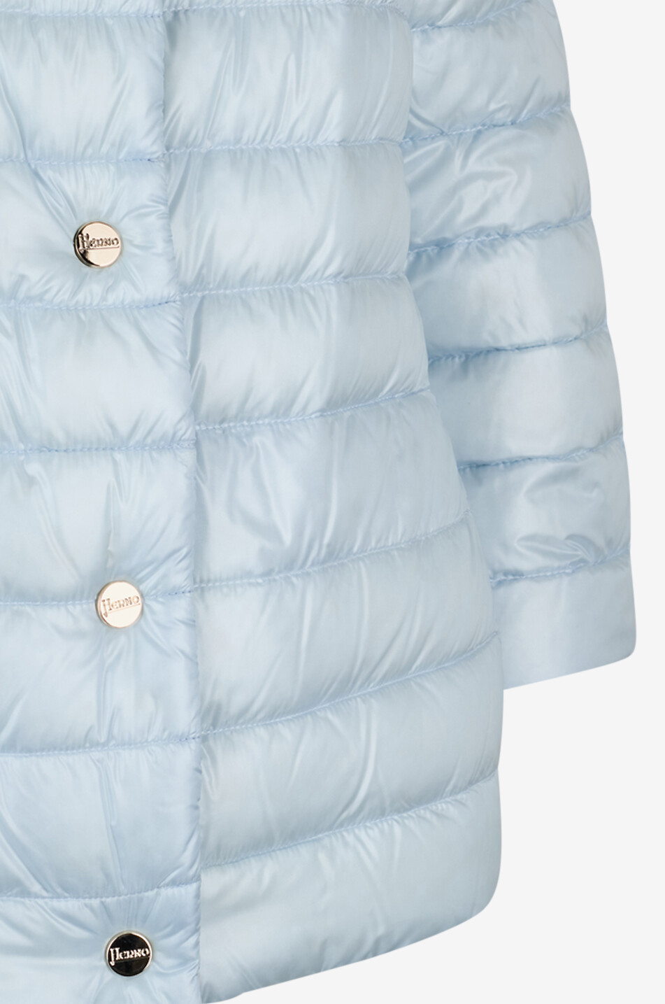 HERNO Wendbare kurze Daunenjacke mit 3/4-Ärmeln Damen HELLBLAU 5
