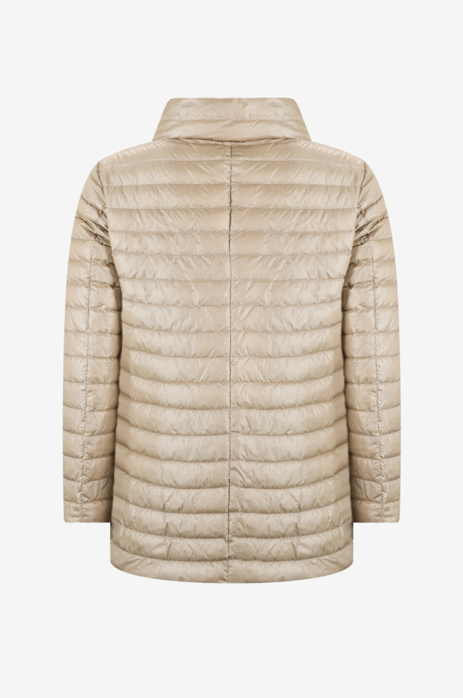 HERNO Doudoune réversible à col montant Femme Beige Foncé 4