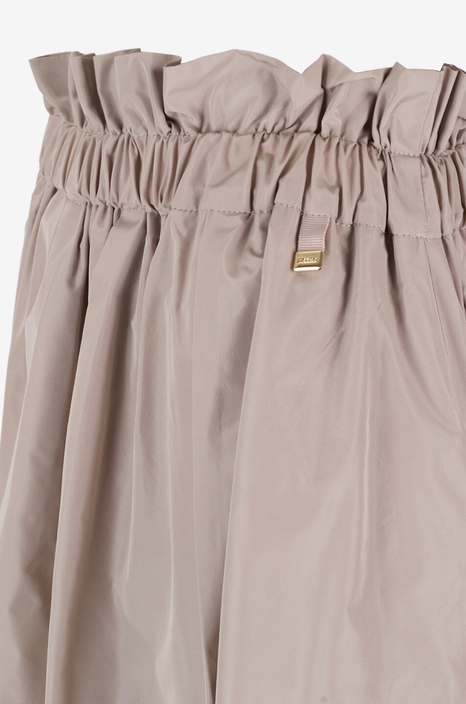HERNO Langer ausgestellter Rock New Techno Taffetas Damen HELLGRAU 3