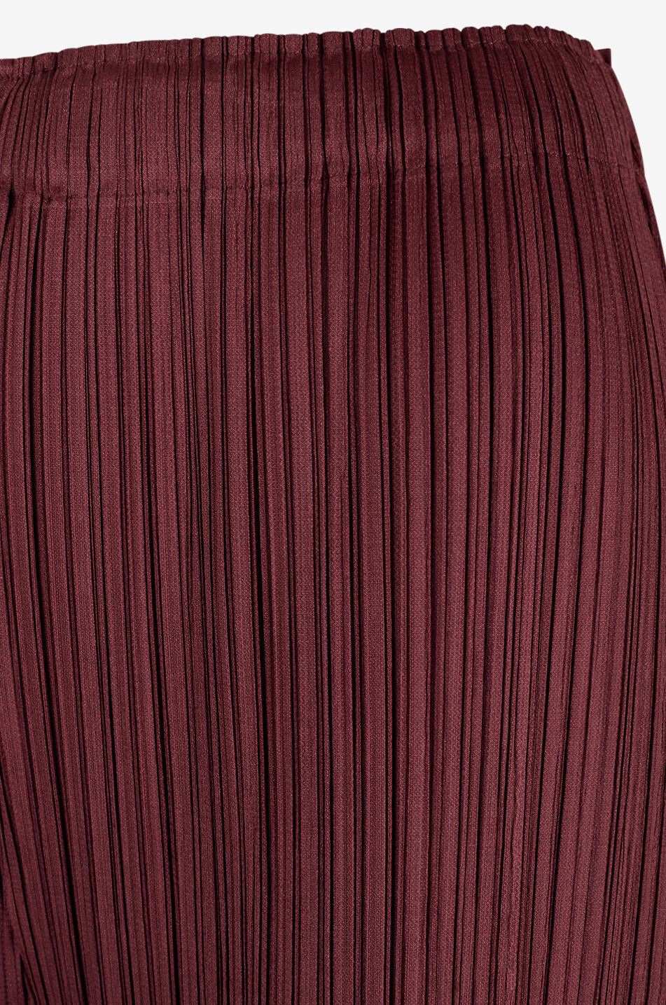PLEATS PLEASE Straight-leg gaufré crêpe trousers Women DARK RED 3