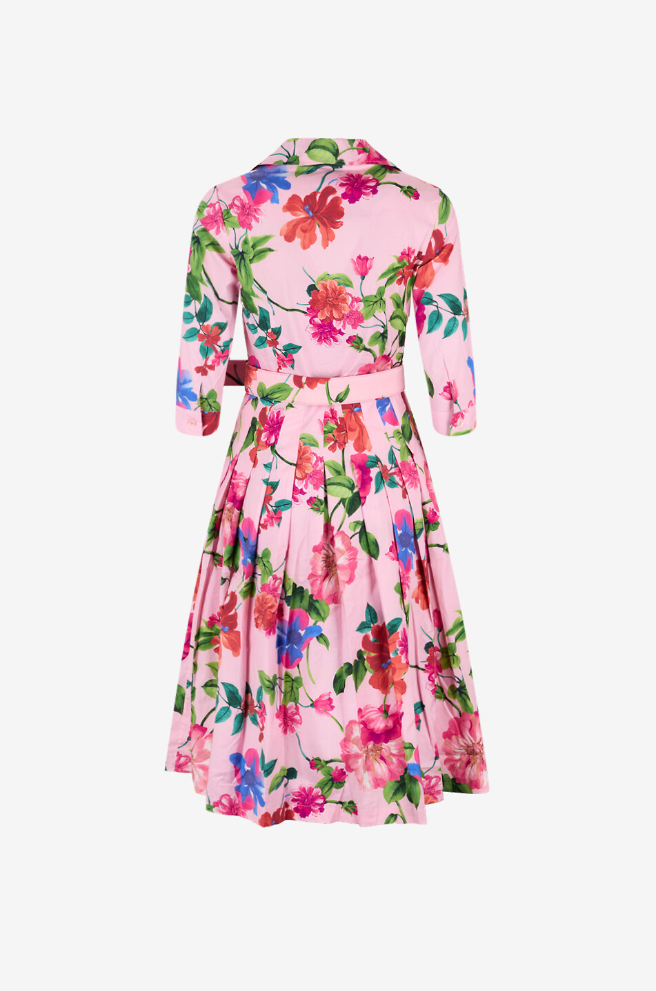 SAMANTHA SUNG Audrey Fiori Florance cotton midi shirt dress Women LIGHT PINK 2