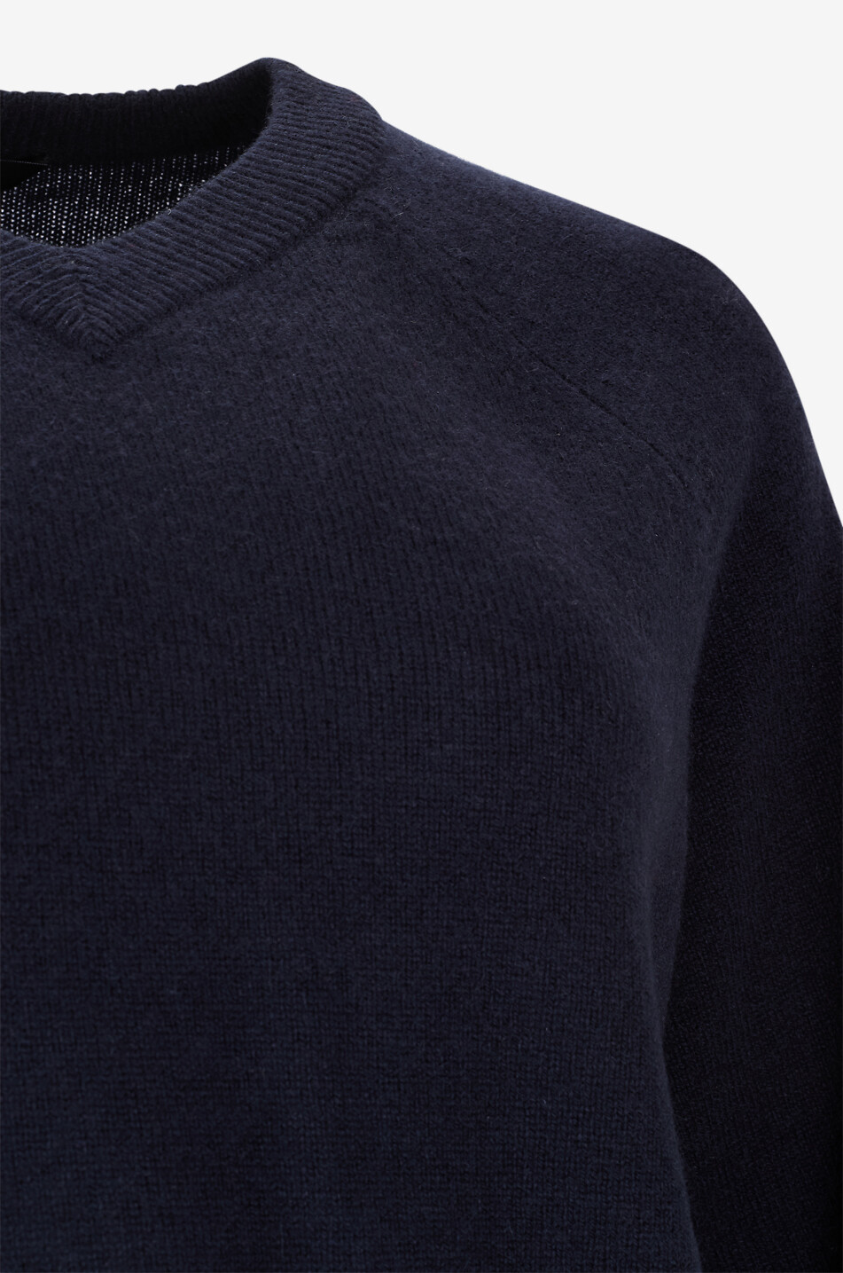 WEEKEND MAX MARA Pull à col V et manches raglan en cachemire Centro Femme BLEU FONCE 3