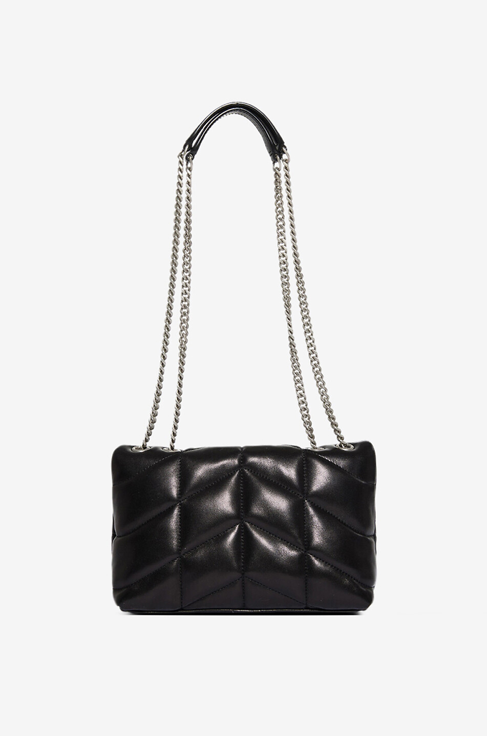 SAINT LAURENT PARIS Puffer Toy quilted leather shoulder bag Women BLACK 3