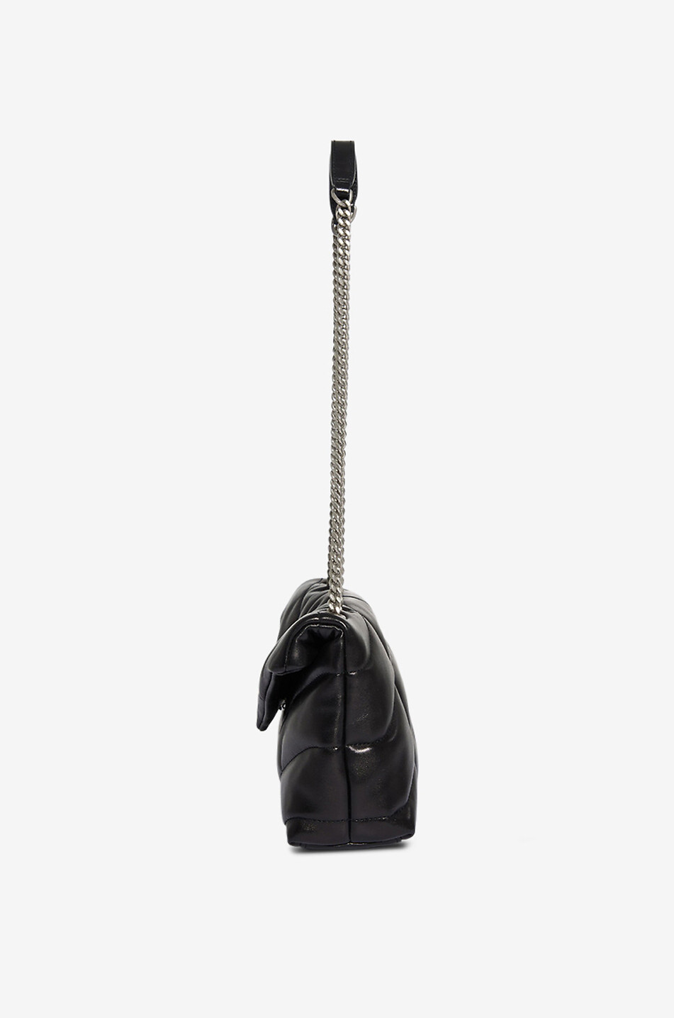 SAINT LAURENT PARIS Puffer Toy quilted leather shoulder bag Women BLACK 4