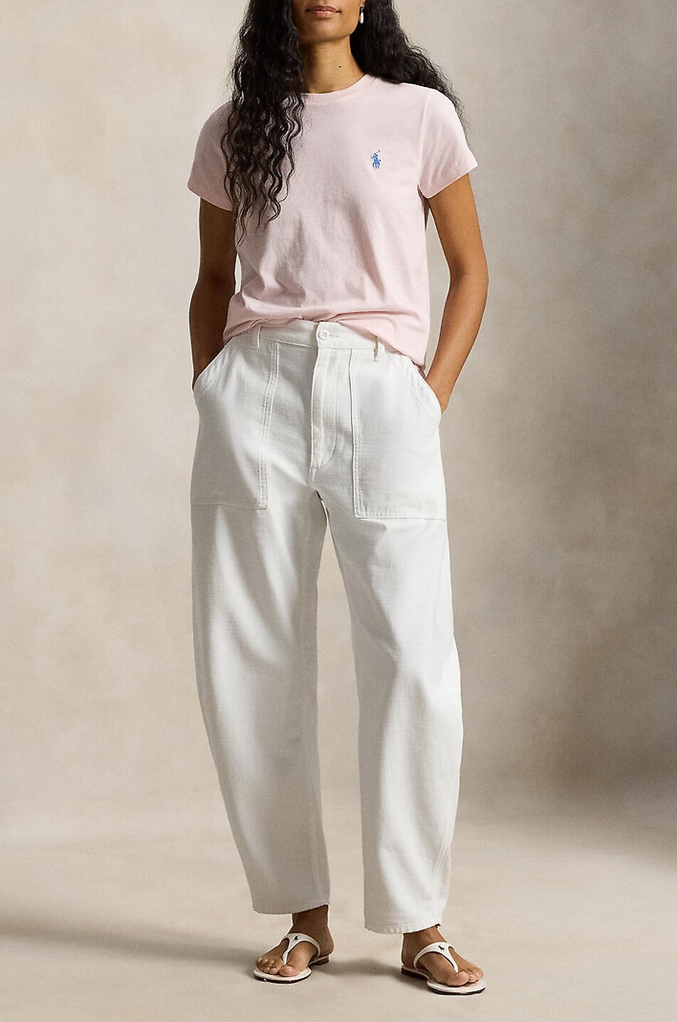 POLO RALPH LAUREN Pony Classic Fit short-sleeved crewneck T-shirt Women LIGHT PINK 2