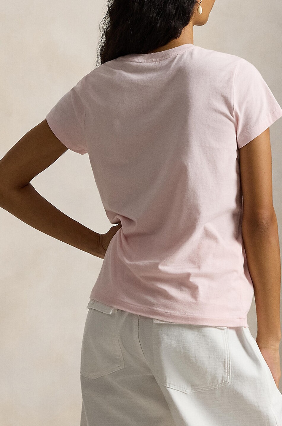 POLO RALPH LAUREN Pony Classic Fit short-sleeved crewneck T-shirt Women LIGHT PINK 3