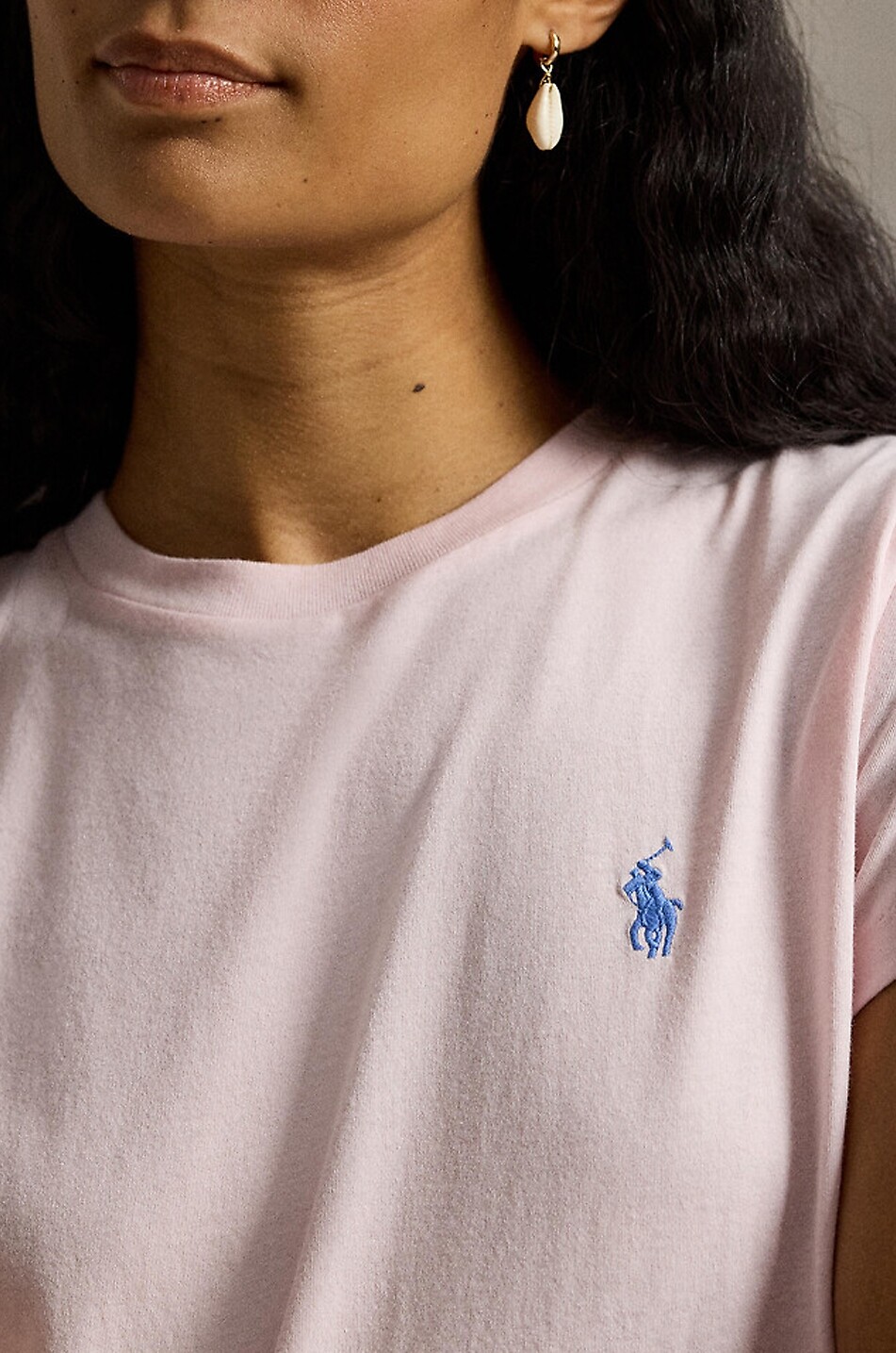 POLO RALPH LAUREN Pony Classic Fit short-sleeved crewneck T-shirt Women LIGHT PINK 4