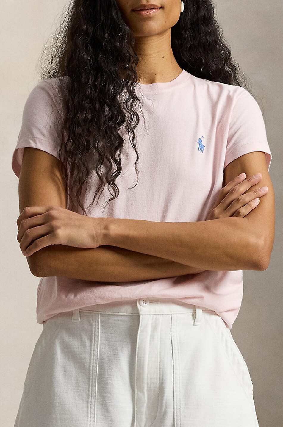 POLO RALPH LAUREN Pony Classic Fit short-sleeved crewneck T-shirt Women LIGHT PINK 5
