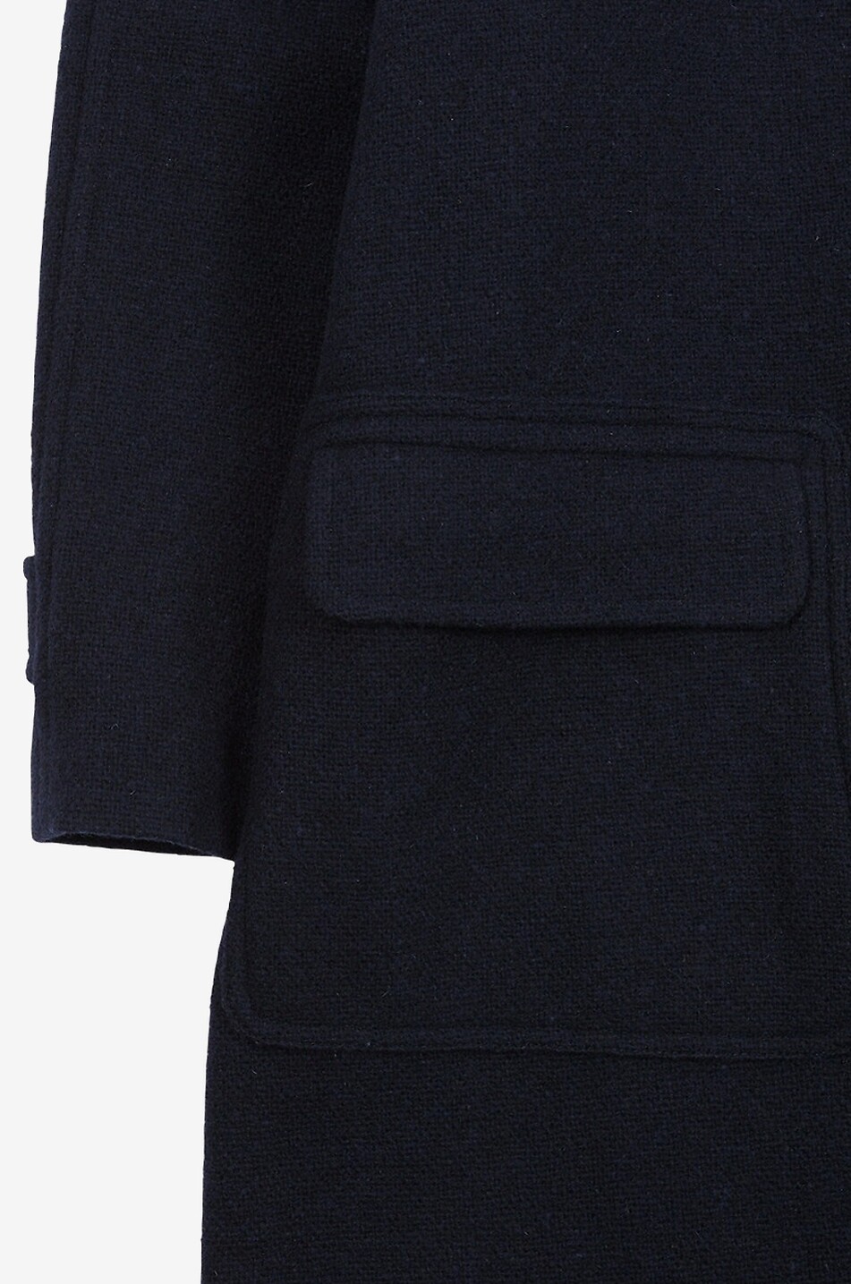 DRAKES Long wool coat with raglan sleeves Men DARK BLUE 3