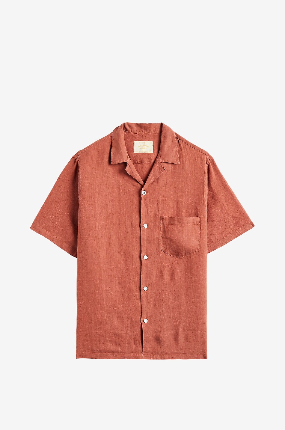 Hemd mit italienischem Kragen aus Leinen Linen