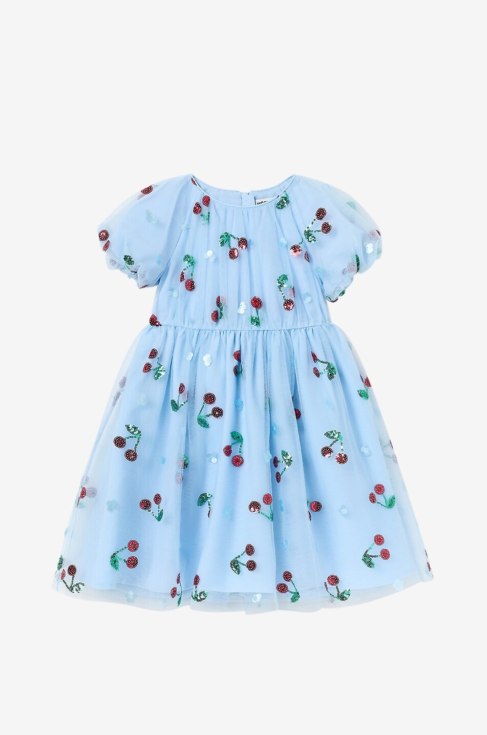 Mädchen-Kleid aus Tüll mit Pailletten