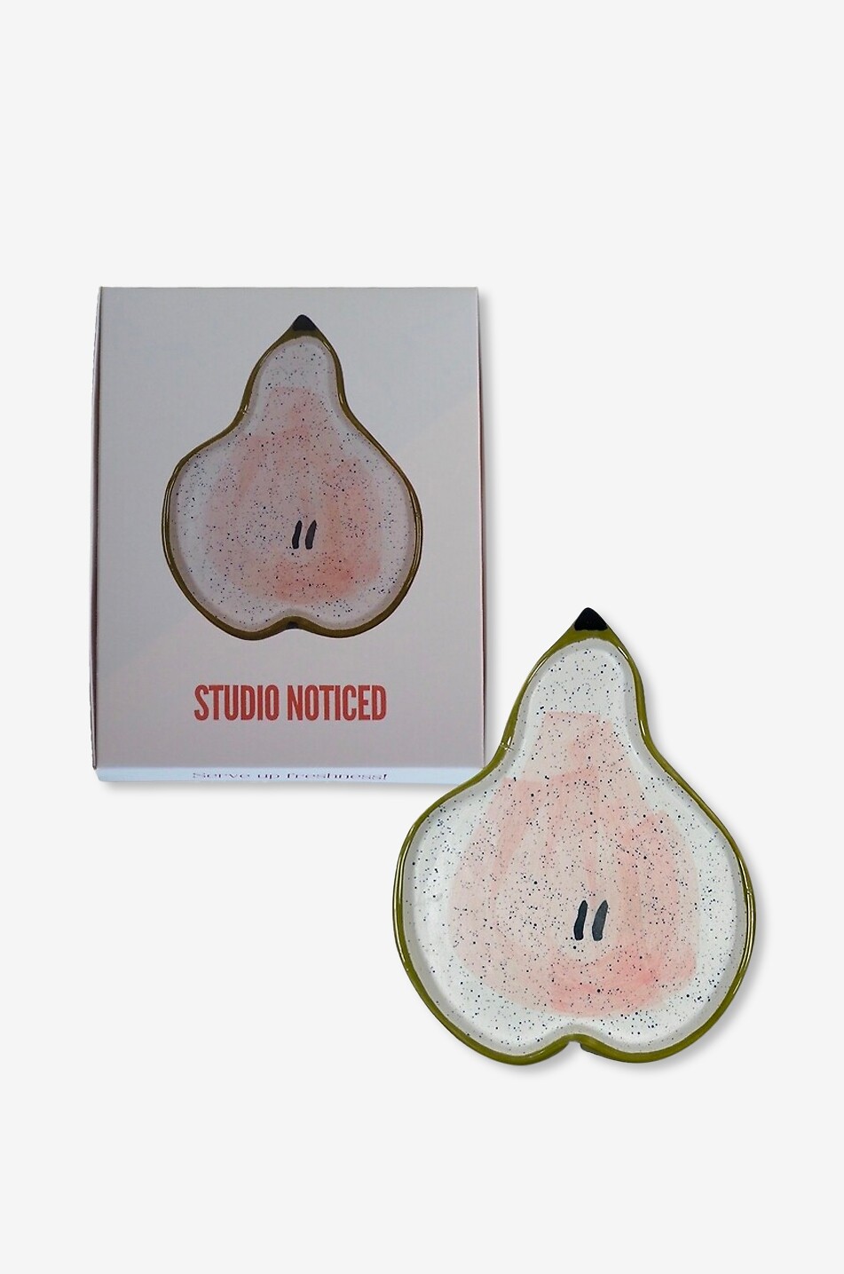 STUDIO NOTICED Pear-shaped ceramic plate 11.5 cm Home MULTI COLOURED 2