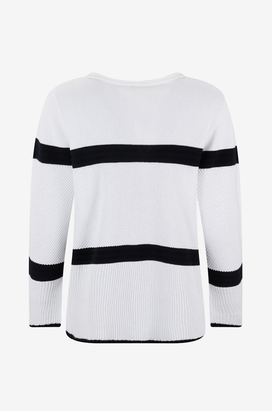 MARINA RINALDI Tema striped cotton boatneck jumper Women WHITE 2