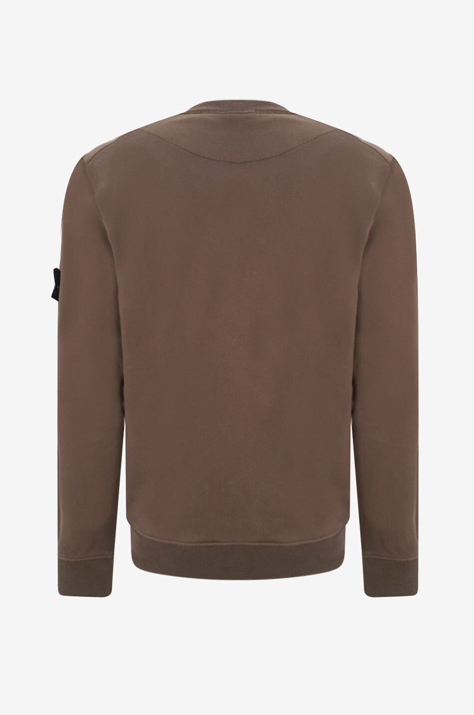 STONE ISLAND 6100060 Organic Cotton Fleece crewneck sweatshirt Men BROWN 2