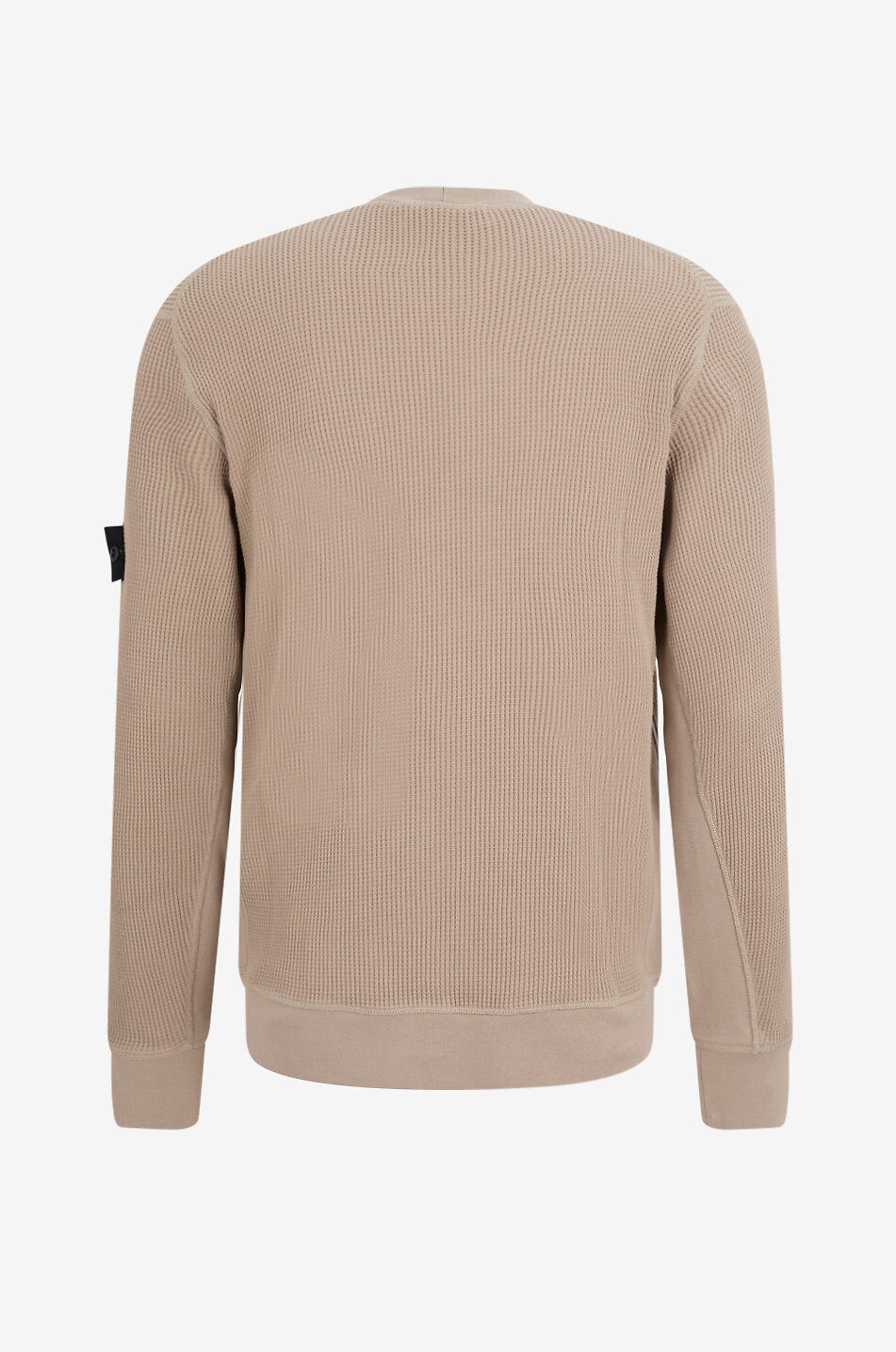 STONE ISLAND 6100056 Organic Cotton Waffle Fleece crewneck sweatshirt Men Medium beige 2
