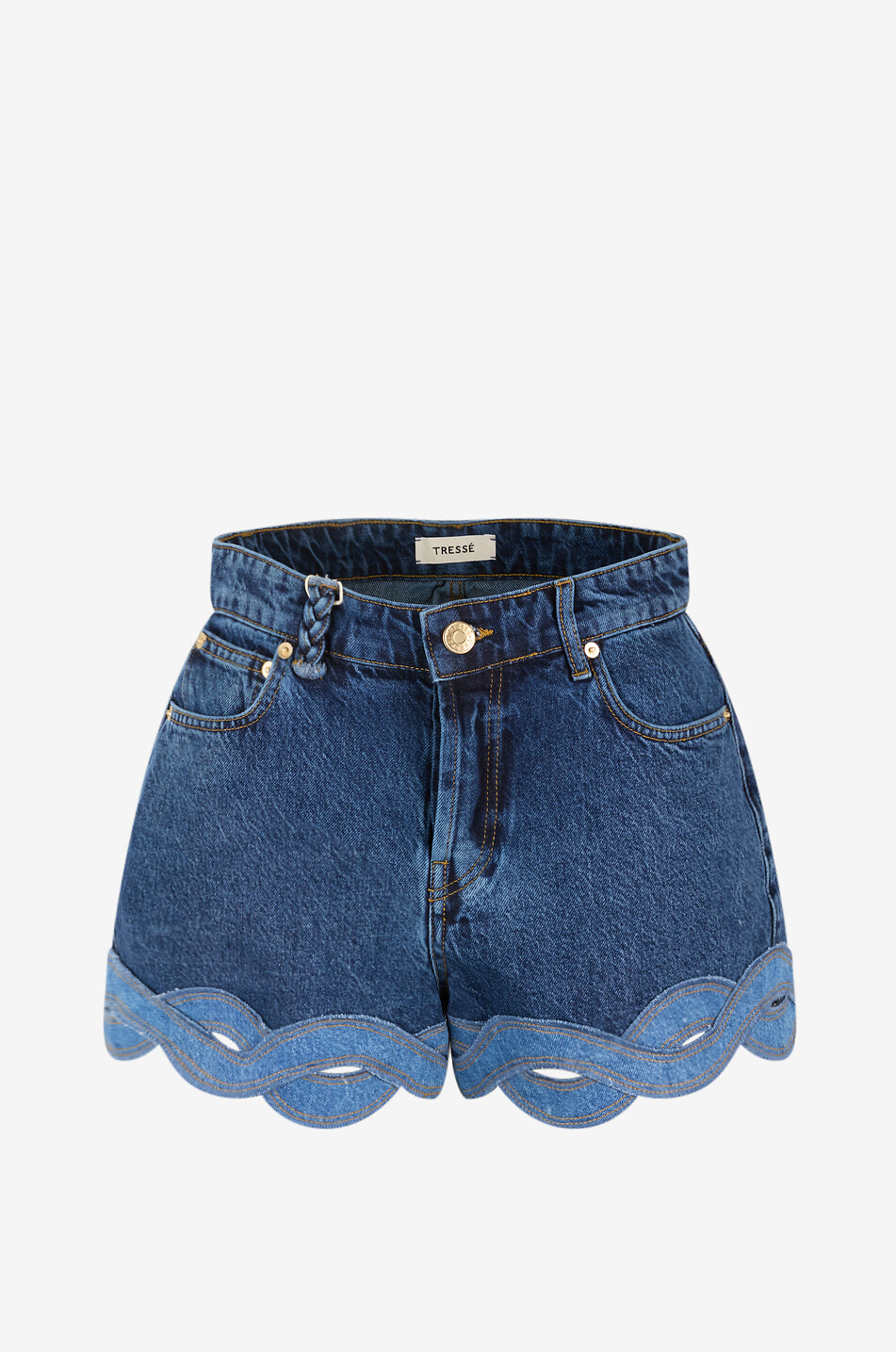 Sarios cut-out denim shorts