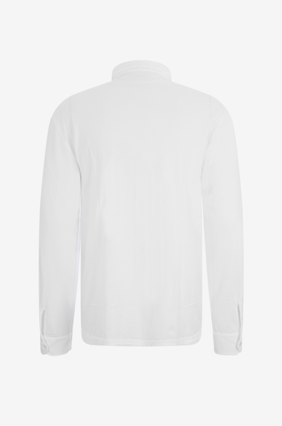 FEDELI Dusty Giza cotton jersey long-sleeved shirt Men WHITE 2