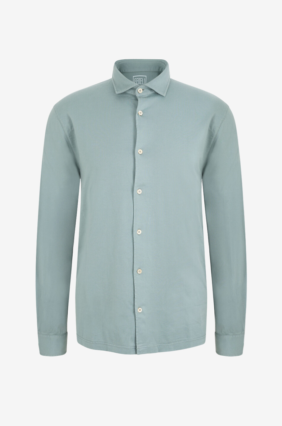 Dusty Giza cotton jersey long-sleeved shirt