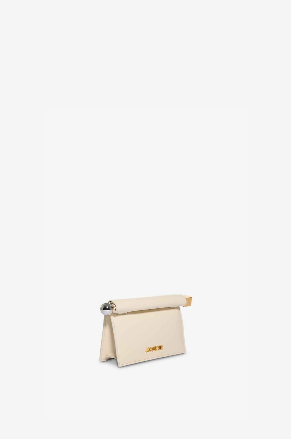 JACQUEMUS Pochette en cuir nappa La Pochette Rond Carré Femme BEIGE 2