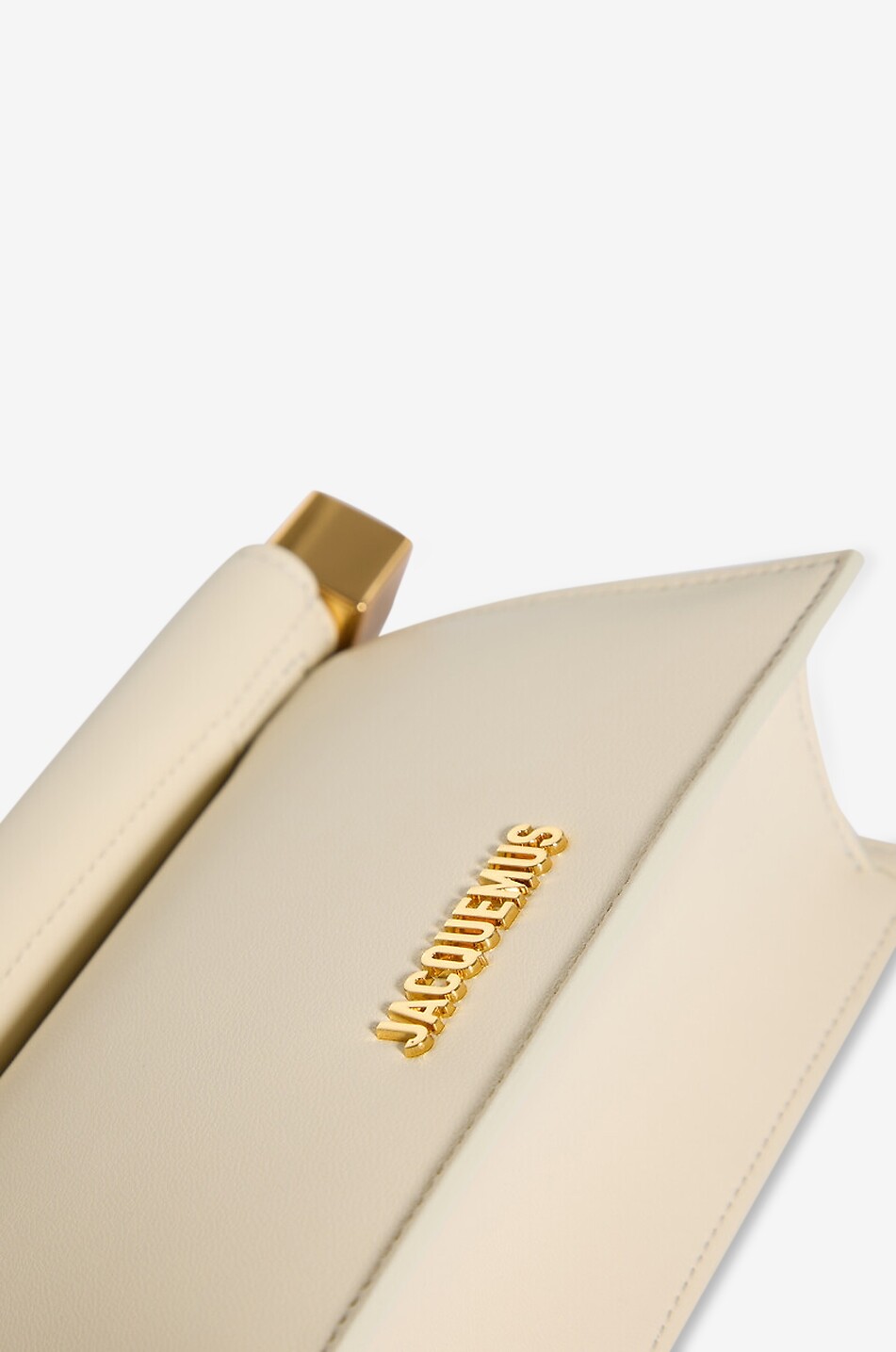 JACQUEMUS Pochette en cuir nappa La Pochette Rond Carré Femme BEIGE 5