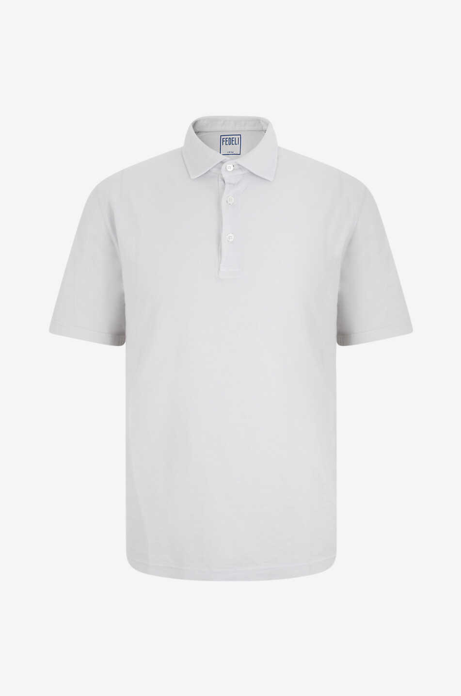 Dusty cotton jersey short-sleeved polo shirt