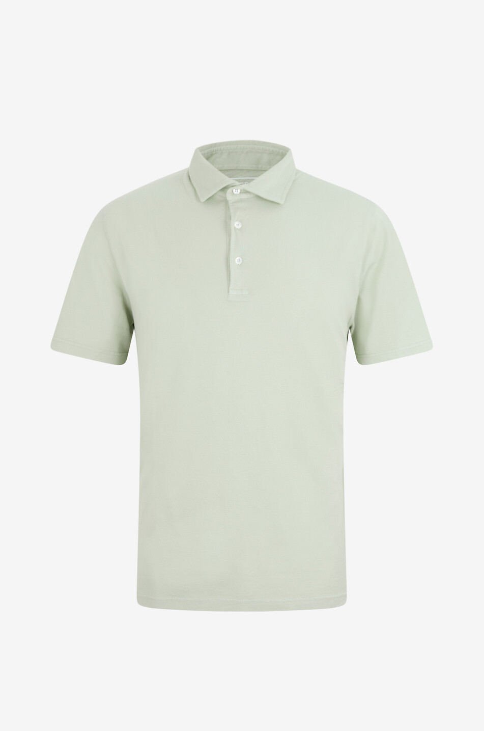 Dusty cotton jersey short-sleeved polo shirt