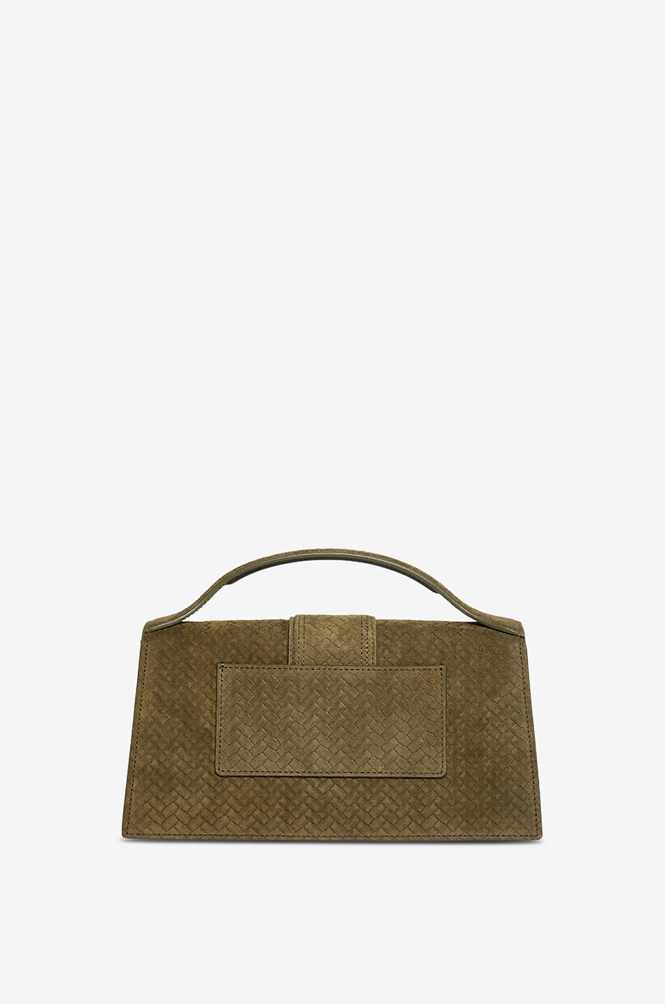 JACQUEMUS Rechteckige Handtasche aus Leder Le Grand Bambino Damen KHAKI 3