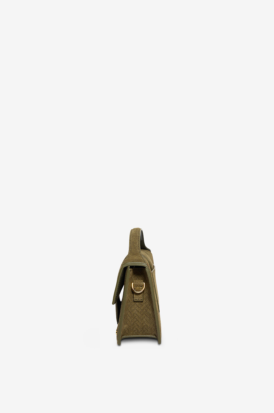 JACQUEMUS Rechteckige Handtasche aus Leder Le Grand Bambino Damen KHAKI 4